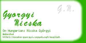 gyorgyi micska business card